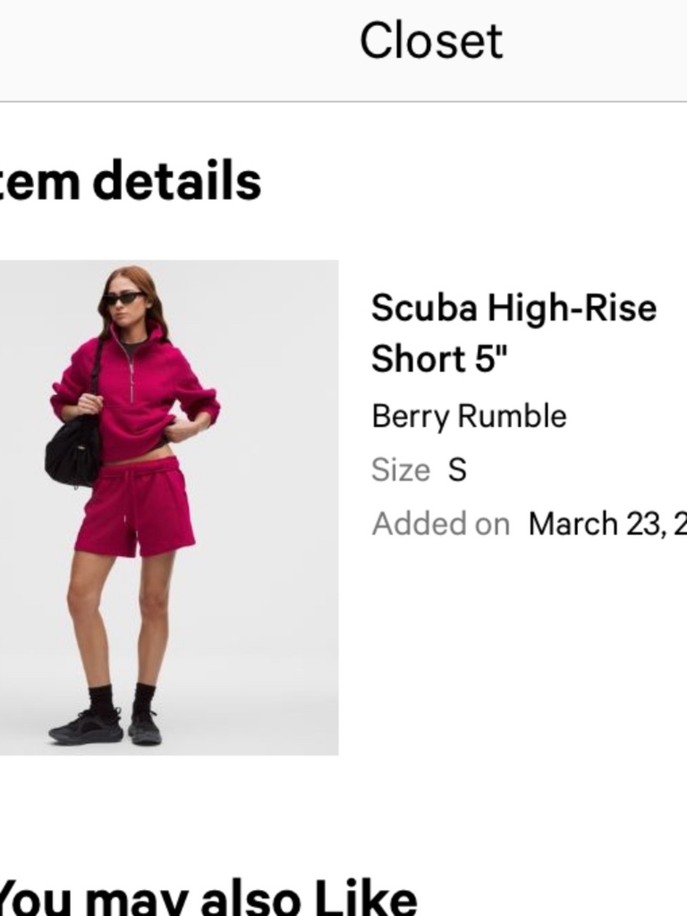Lululemon Scuba Shorts